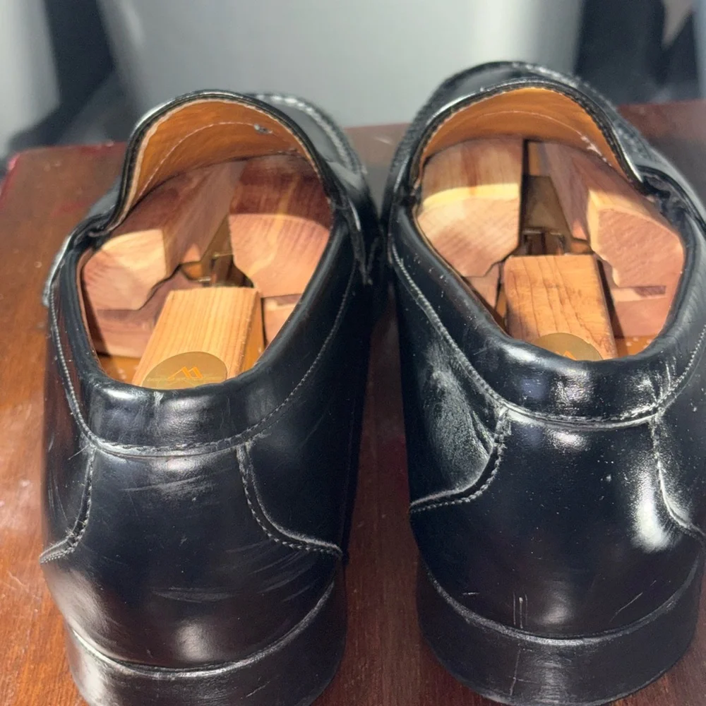 Allen Edmonds Black Leather Slip-On Size 10 Loafers(123) - Picture 6 of 12